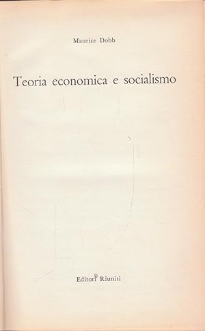 Teoria economica e socialismo