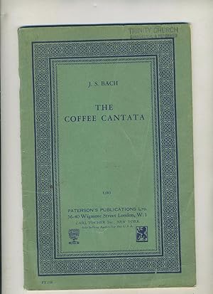 paterson diack vocal score BACH coffee cantata baker ENGLISH