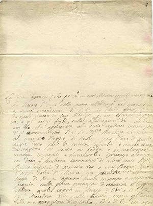 Lettera autografa firmata datata S.Agata li 25 Luglio 1725 del medico ed anatomista felsineo, pro...