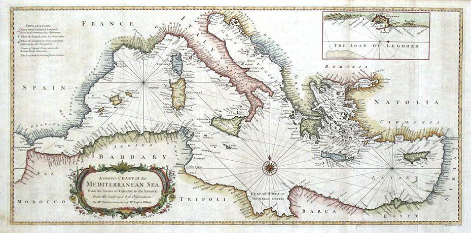 Mediterranean Sea Chart