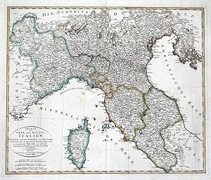 Antique Map ITALY 1851-1861 from 1901 \u201cHistory For Ready Reference\u201d original rare print \u2013 Edwardian era \u2013 Unique Gift