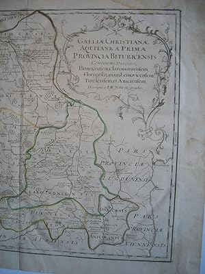 carte GALLIAE CHRISTIANAE AQUITANICA PRIMA - Provincia BITURICENSIS