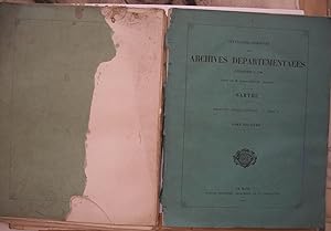 Inventaire Sommaire des ARCHIVES DÉPARTEMENTALES de la SARTHE antérieures à 1790