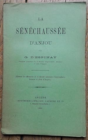 la SÉNÉCHAUSSÉE d'ANJOU