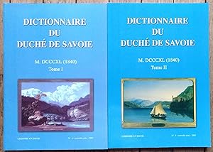 DICTIONNAIRE du DUCHÉ de SAVOIE - MDCCCXL (1840)