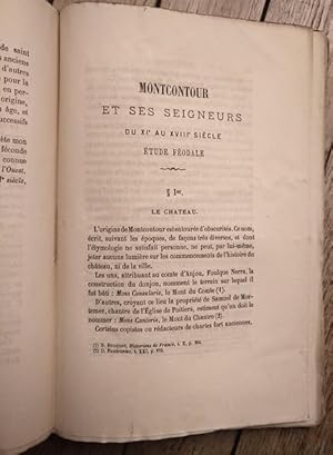 MONTCONTOUR et ses Seigneurs du XI° au XVIII° siècle