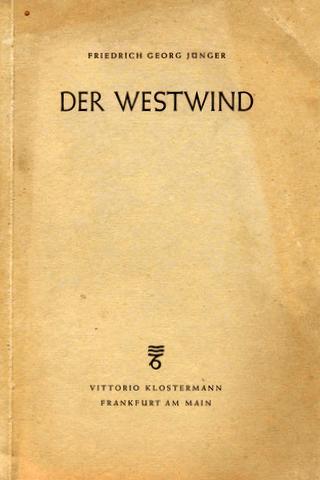 Der Westwind. Ein Gedichtband.