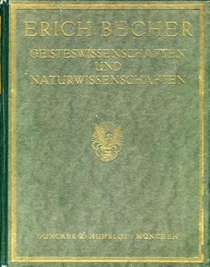 Geisteswissenschaften und Naturwissenschaften. Untersuchungen zur Theorie und Einteilung der Realwissenschaften.