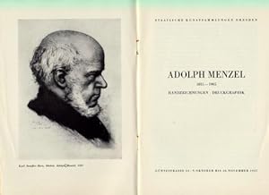 Adolph Menzel. 1815-1905. Handzeichnungen - Druckgraphik. Staatliche Kunstsammlungen Dresden, Gün...