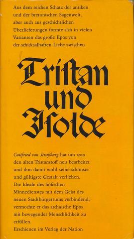 Tristan und Isolde. Aus dem Mittelhochdeutschen übertragen und erläutert von Günter Kramer.