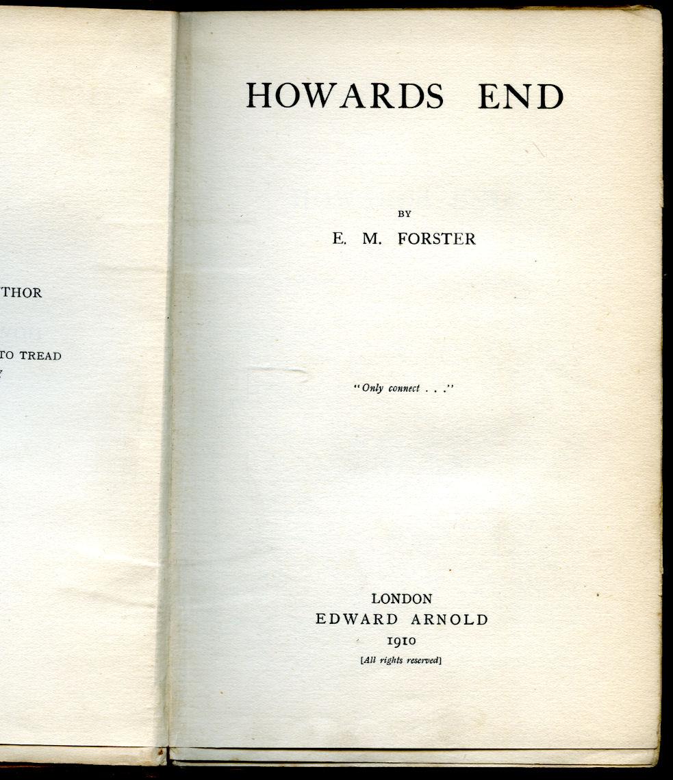 howards end forster howards end forster