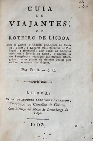 GUIA DE VIAJANTES, OU ROTEIRO DE LISBOA