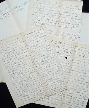 Article manuscrit de Prevost-Paradol de 9 feuillets, pour le Journal des Débats, à propos du livr...