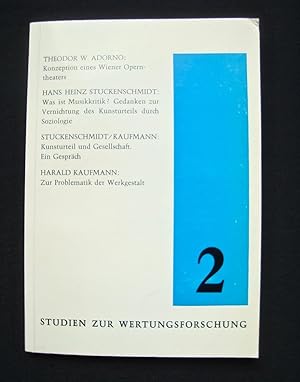 Studien zur wertungsforschung -