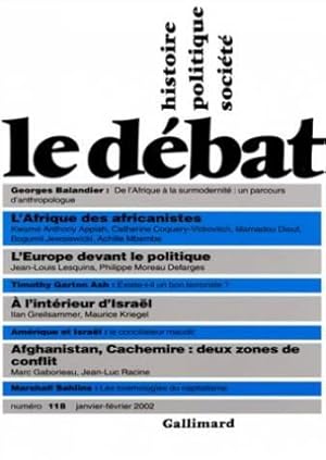 Le Débat, numéro 118, janvier-février 2002