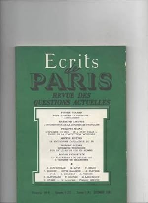 Ecrits de Paris N°419