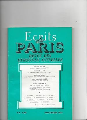 Ecrits de Paris N°198