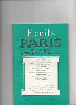 Ecrits de Paris N°189