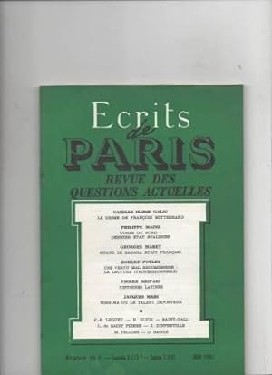 Ecrits de Paris N° 414