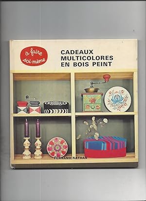 Cadeaux muticolores en bois peint