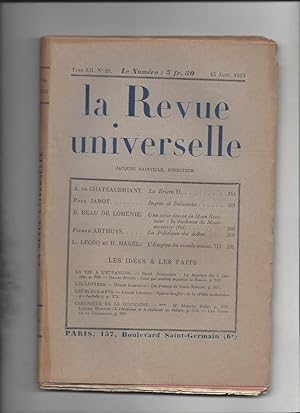 La revue universelle tome XII n°20