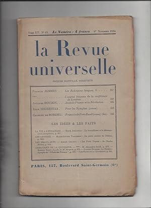 La revue universelle tome XIX n°15