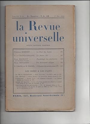 La revue universelle tome XII n°21