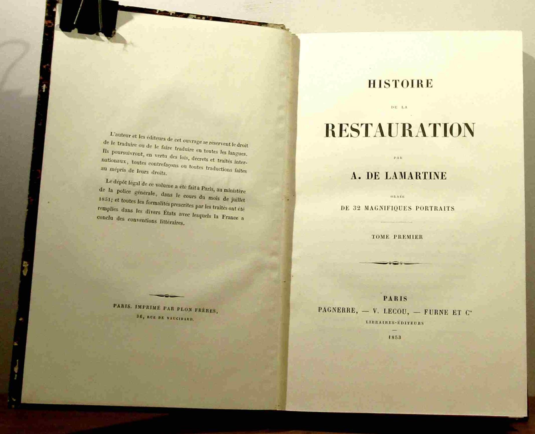 dissertation histoire restauration
