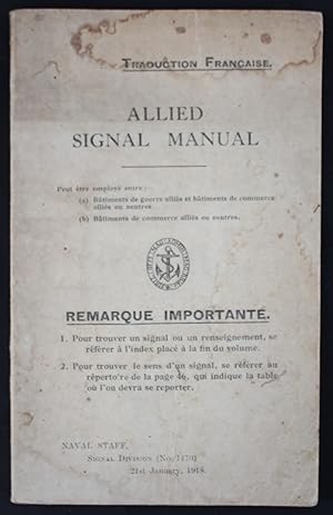 ALLIED SIGNAL MANUAL - Traduction Française