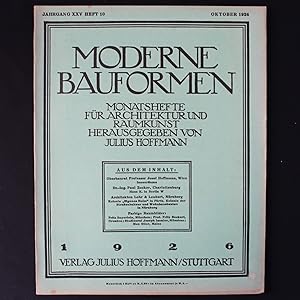 MODERNE BAUFORMEN - JAHRGANG XXV HEFT 10 - OKTOBER 1926