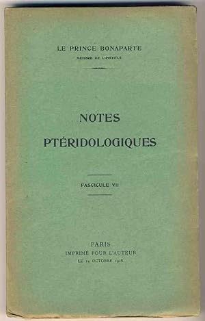 Notes ptéridologiques. Fascicule 7