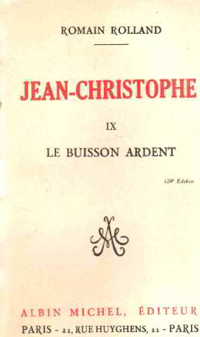 JEAN-CHRISTOPHE IX ; LE BUISSON ARDENT