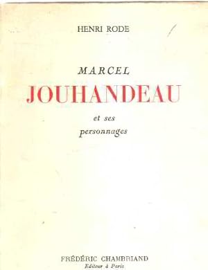 Marcel jouhandeau et ses personnages