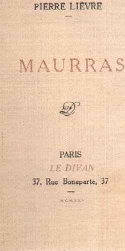Maurras / EO numerotée