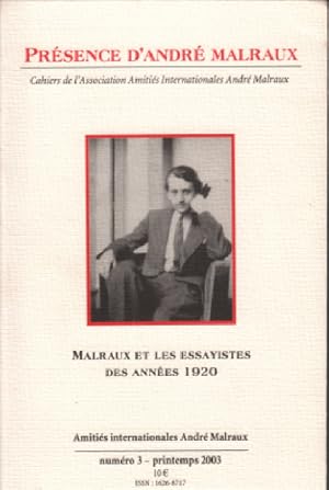 Malraux et les essayistes des années 1920