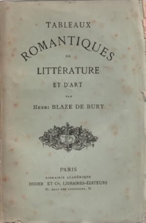 Tableaux romantiques de litterature et d'art