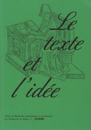 Le texte et l'idée n° 13