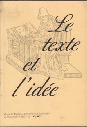 Le texte et l'idée n° 12