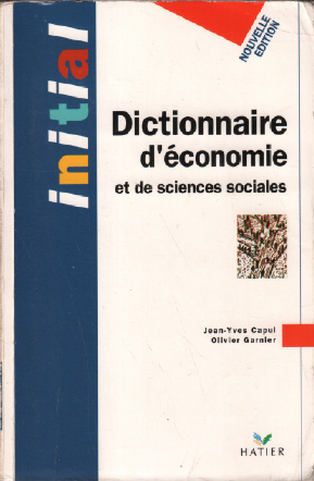 Dictionnaire D'economie Et De Sciences Sociales