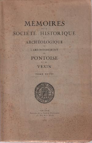 Memoires de la societe historique et archeologique de l'arrondissement de pontoise et du vexin ( ...