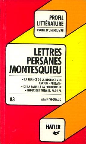 Montesquieu. Lettres persanes