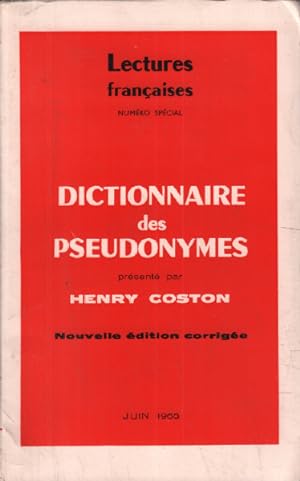 Dictionnaire des pseuidonymes