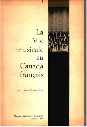 La vie musicale au canada français