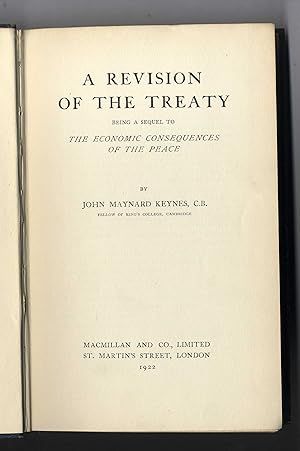 A revision of the treaty being a sequel to the economic consequences of the peace.