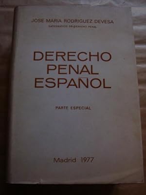 Derecho penal español. Parte especial