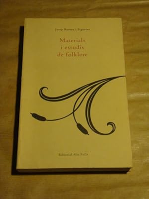 Materials i estudis de folklore