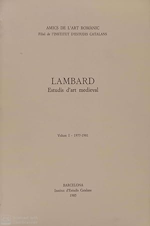 Lambard. Estudis d'art medieval (volum I-1977-1981)