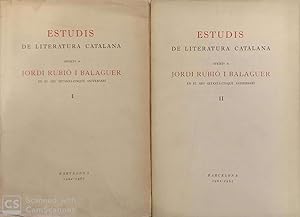 Estudis de literatura catalana (volums I i II)