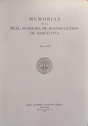 Dietari de Jeroni Pujadas (III). Memorias de la Real Academia de Buenas Letras de Barcelona (tomo...