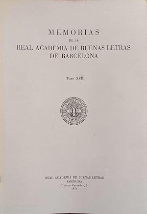 Dietari de Jeroni Pujadas (IV). Memorias de la Real Academia de Buenas Letras de Barcelona (tomo ...
